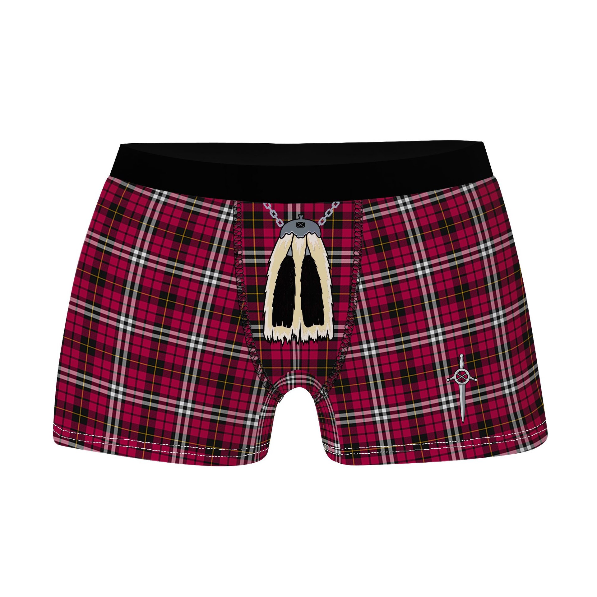 ScotsTee Shop Scottish Little Clan Highland Kilt Sporran Tartan Boxer Briefs