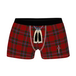 ScotsTee Shop Scottish MacIngust Clan Highland Kilt Sporran Tartan Boxer Briefs