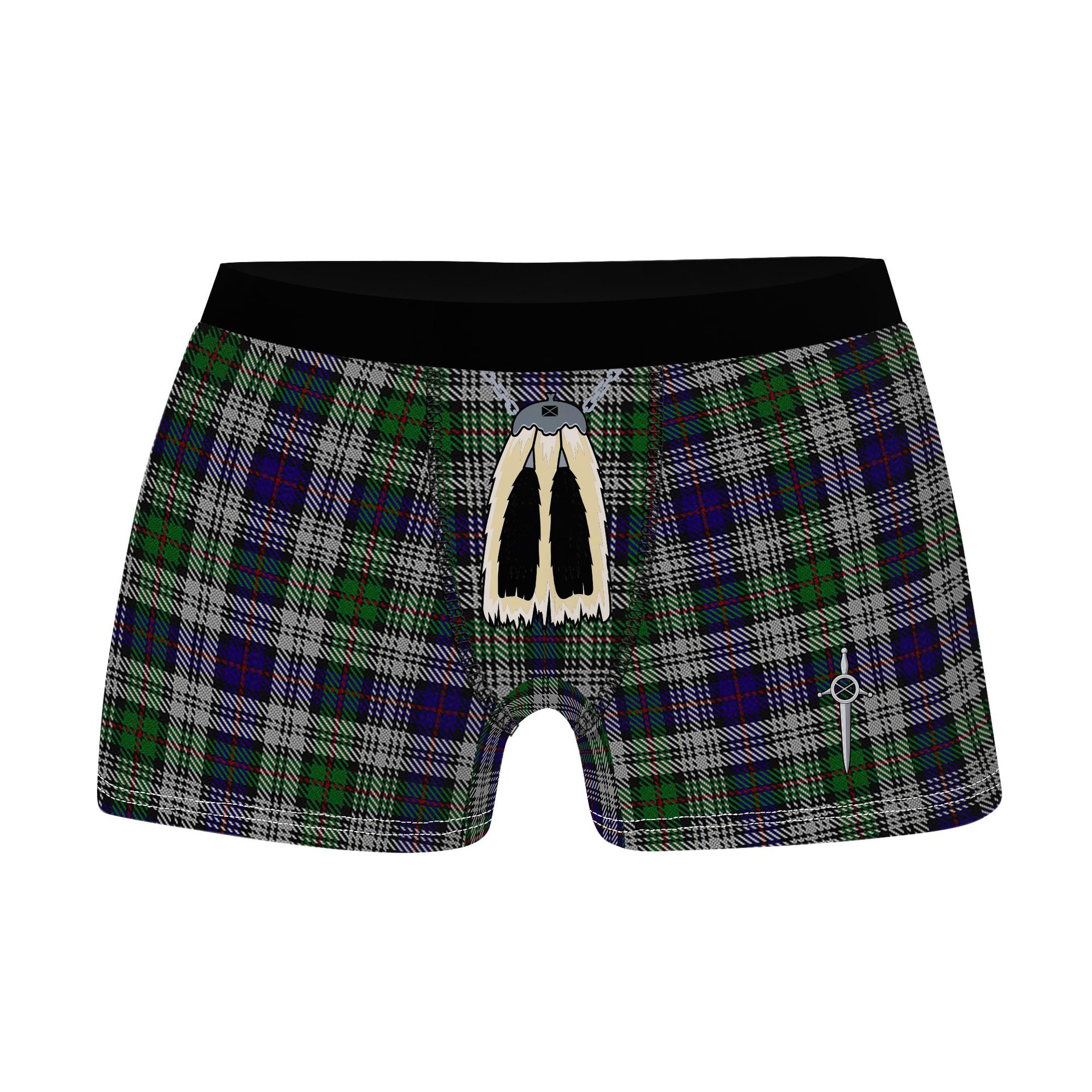 ScotsTee Shop Scottish MacKinlay Dress Clan Highland Kilt Sporran Tartan Boxer Briefs