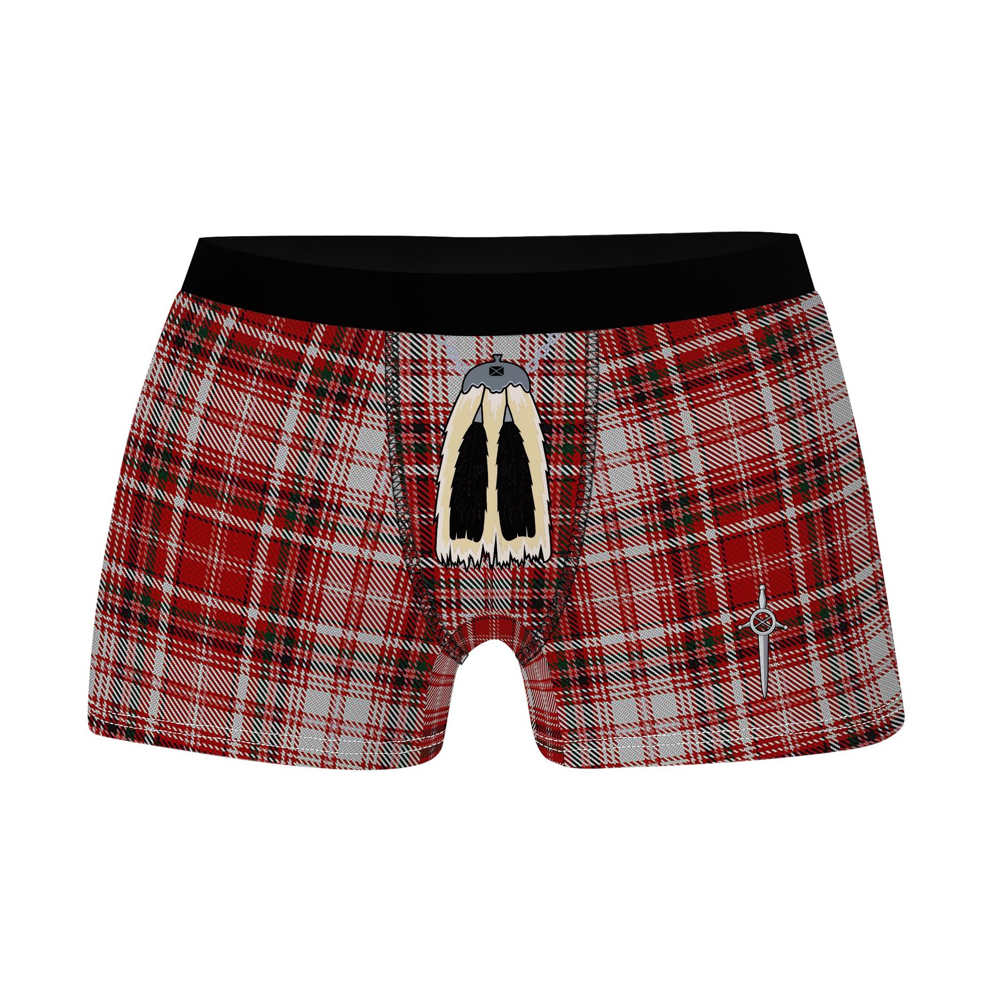 ScotsTee Shop Scottish MacDougall Dress Clan Highland Kilt Sporran Tartan Boxer Briefs