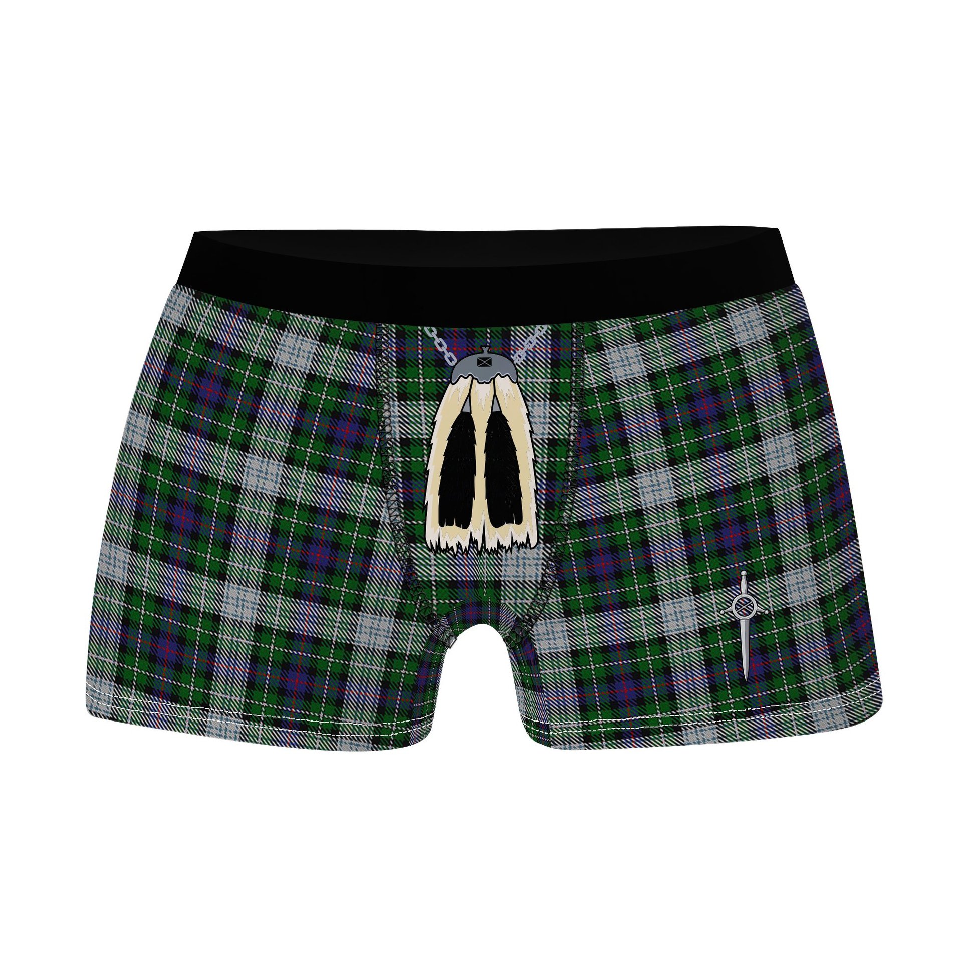 ScotsTee Shop Scottish MacKenzie Dress Clan Highland Kilt Sporran Tartan Boxer Briefs