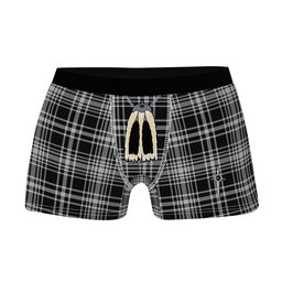 ScotsTee Shop Scottish MacLean Black and White Clan Highland Kilt Sporran Tartan Boxer Briefs