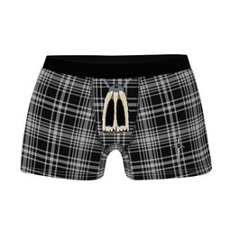 ScotsTee Shop Scottish MacLean Black and White Clan Highland Kilt Sporran Tartan Boxer Briefs