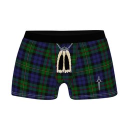 ScotsTee Shop Scottish MacEwen Clan Highland Kilt Sporran Tartan Boxer Briefs