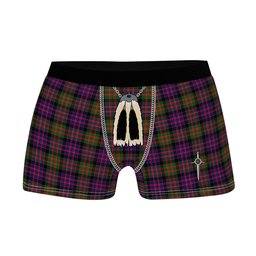 ScotsTee Shop Scottish MacDonald Modern Clan Highland Kilt Sporran Tartan Boxer Briefs