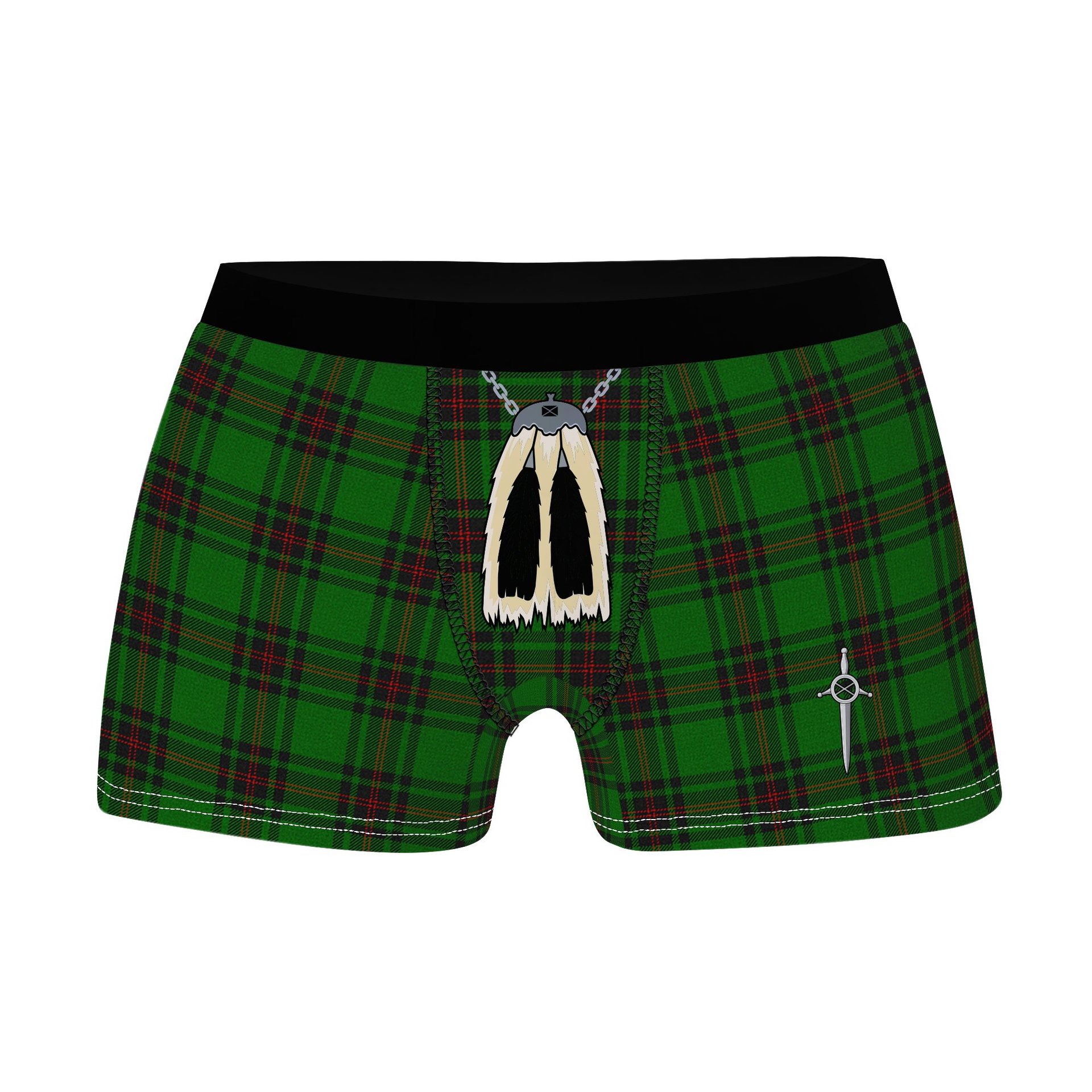 ScotsTee Shop Scottish Logie Clan Highland Kilt Sporran Tartan Boxer Briefs
