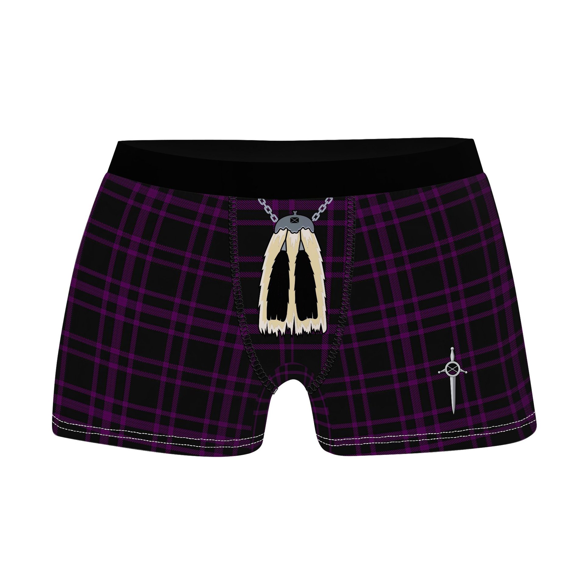 ScotsTee Shop Scottish Leonard Hunting Clan Highland Kilt Sporran Tartan Boxer Briefs
