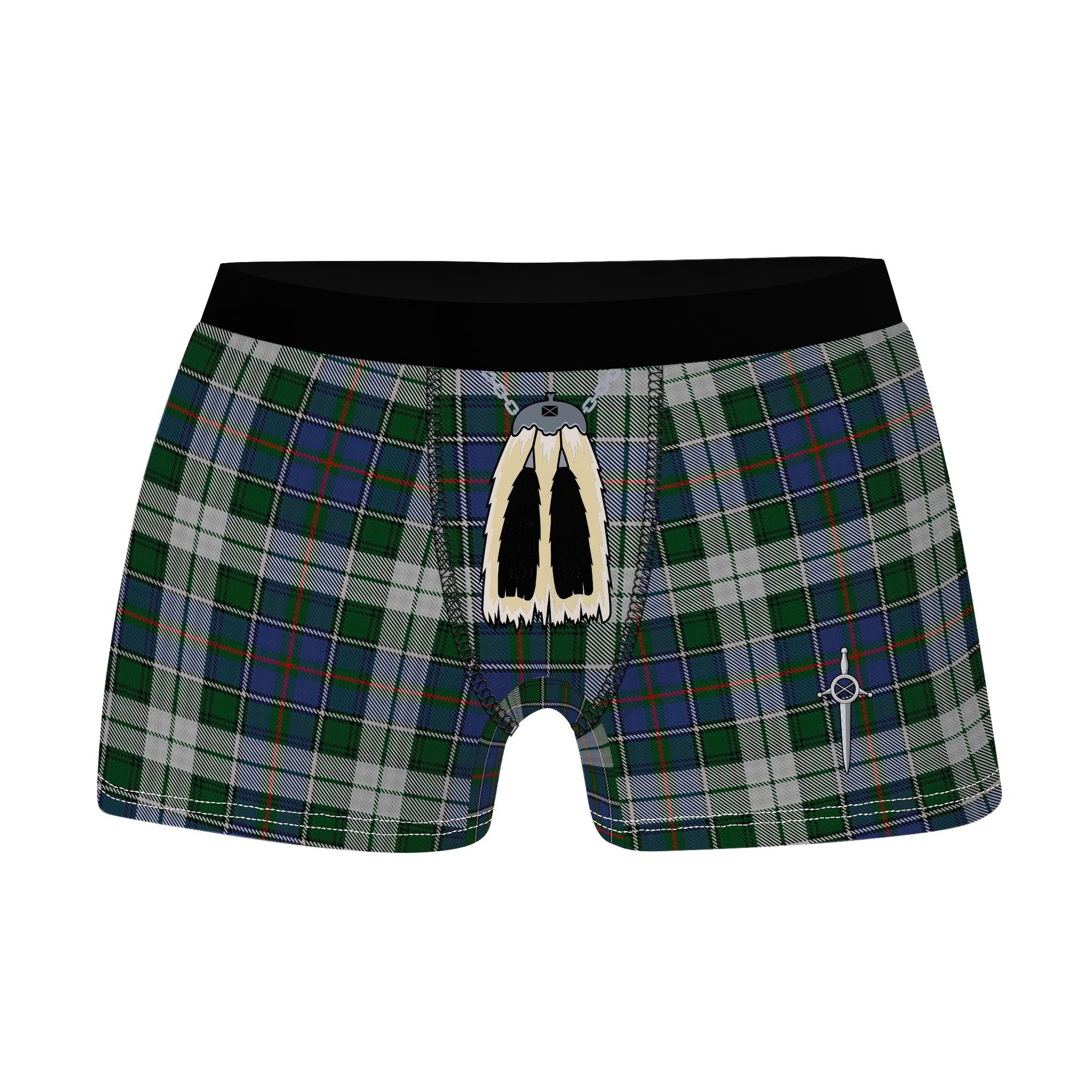ScotsTee Shop Scottish MacInnes Dress Clan Highland Kilt Sporran Tartan Boxer Briefs