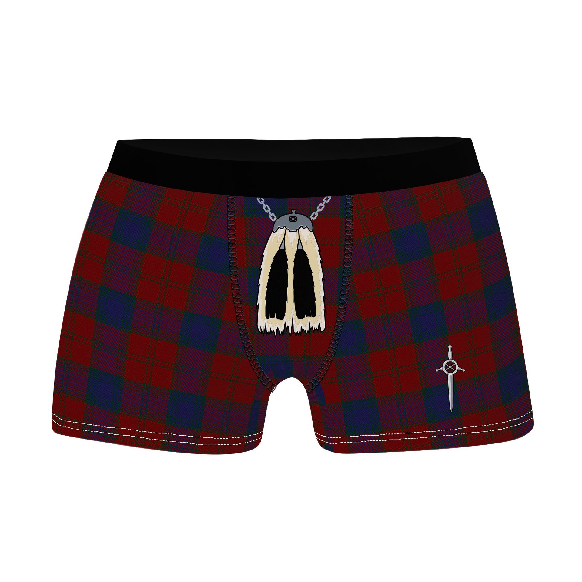 ScotsTee Shop Scottish Lawless Clan Highland Kilt Sporran Tartan Boxer Briefs