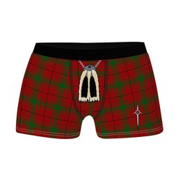 ScotsTee Shop Scottish MacCullough Clan Highland Kilt Sporran Tartan Boxer Briefs