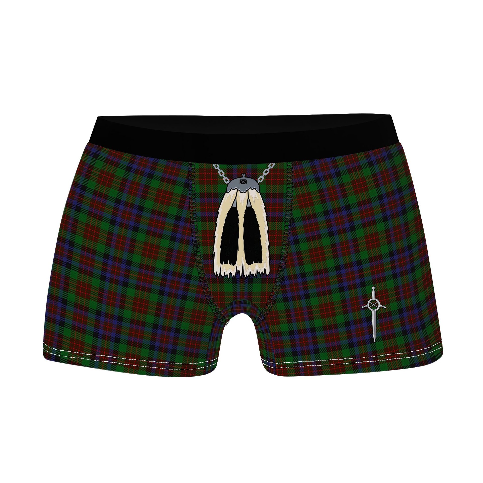 ScotsTee Shop Scottish MacDuff Hunting Clan Highland Kilt Sporran Tartan Boxer Briefs