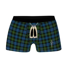 ScotsTee Shop Scottish Mackenzie Clan Highland Kilt Sporran Tartan Boxer Briefs
