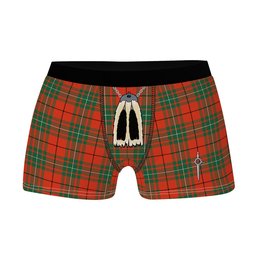 ScotsTee Shop Scottish MacAulay Ancient Clan Highland Kilt Sporran Tartan Boxer Briefs