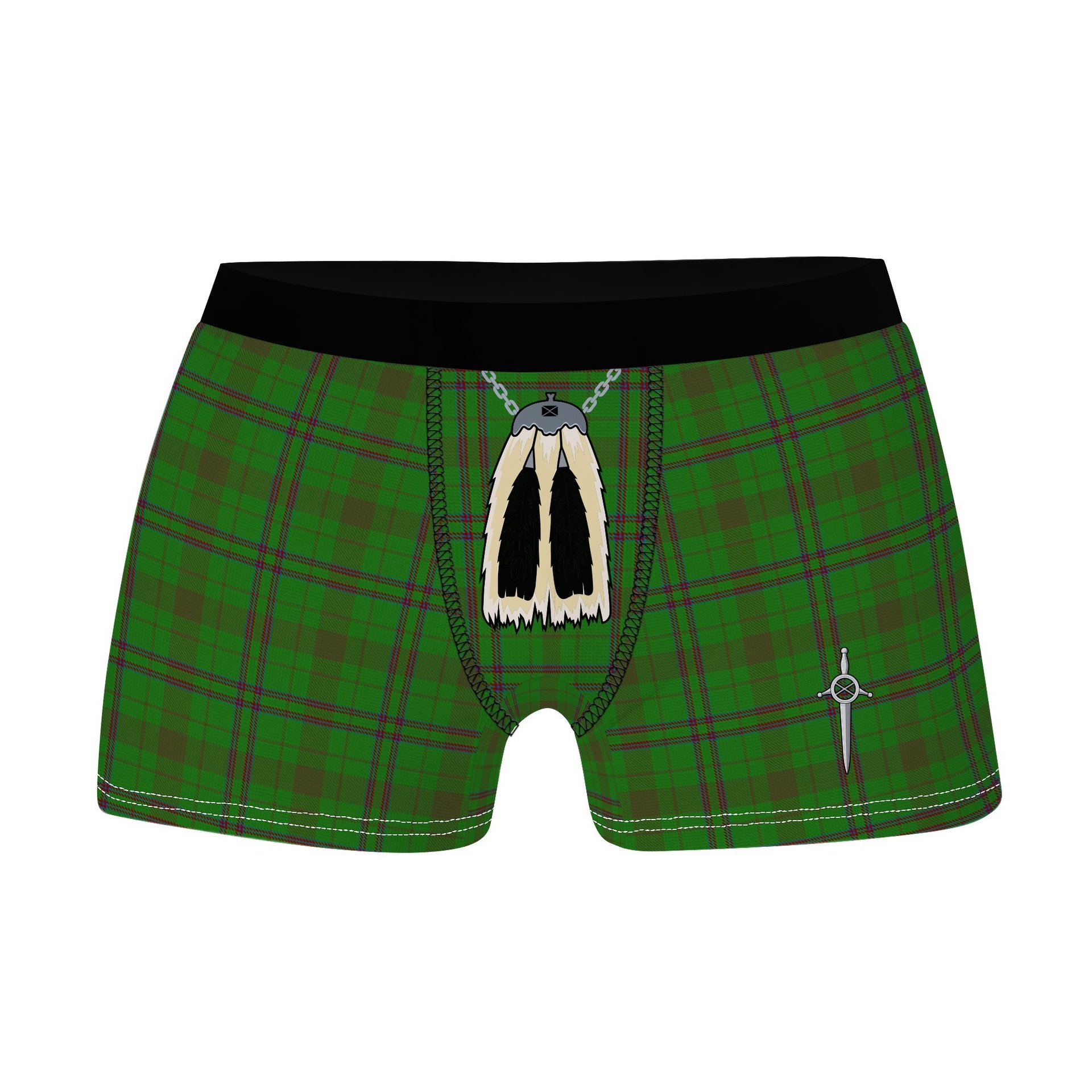 ScotsTee Shop Scottish O_Brien Scotch Corner Clan Highland Kilt Sporran Tartan Boxer Briefs