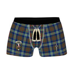 ScotsTee Shop Scottish Cathcart Modern Clan Crest Highland Kilt Sporran Tartan Boxer Briefs