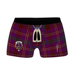 ScotsTee Shop Scottish McCall (Caithness) Clan Crest Highland Kilt Sporran Tartan Boxer Briefs