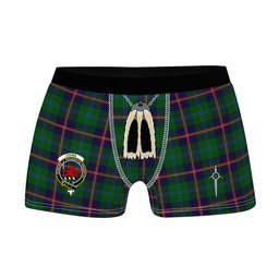 ScotsTee Shop Scottish Young Clan Crest Highland Kilt Sporran Tartan Boxer Briefs