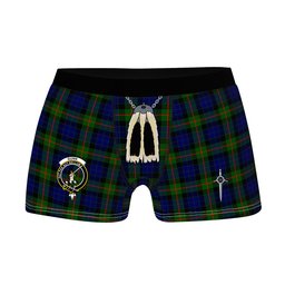 ScotsTee Shop Scottish Gunn Modern Clan Crest Highland Kilt Sporran Tartan Boxer Briefs