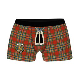ScotsTee Shop Scottish Chattan Ancient Clan Crest Highland Kilt Sporran Tartan Boxer Briefs