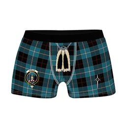 ScotsTee Shop Scottish Dunlop Ancient Clan Crest Highland Kilt Sporran Tartan Boxer Briefs