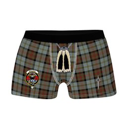ScotsTee Shop Scottish MacLeod Of Harris Weathered Clan Crest Highland Kilt Sporran Tartan Boxer Briefs
