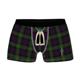 ScotsTee Shop Scottish Paget Clan Highland Kilt Sporran Tartan Boxer Briefs