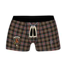 ScotsTee Shop Scottish Sutherland Weathered Clan Crest Highland Kilt Sporran Tartan Boxer Briefs