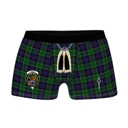 ScotsTee Shop Scottish Leslie Hunting Clan Crest Highland Kilt Sporran Tartan Boxer Briefs