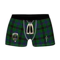 ScotsTee Shop Scottish Davidson Clan Crest Highland Kilt Sporran Tartan Boxer Briefs