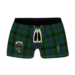 ScotsTee Shop Scottish Davidson Clan Crest Highland Kilt Sporran Tartan Boxer Briefs