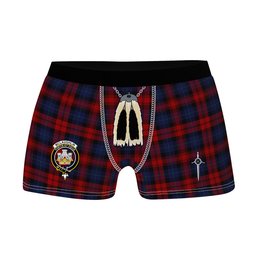 ScotsTee Shop Scottish McLaughlin Clan Crest Highland Kilt Sporran Tartan Boxer Briefs