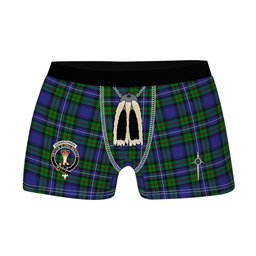 ScotsTee Shop Scottish Donnachaidh Clan Crest Highland Kilt Sporran Tartan Boxer Briefs