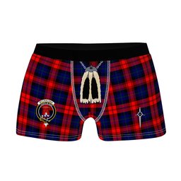 ScotsTee Shop Scottish McCracken Clan Crest Highland Kilt Sporran Tartan Boxer Briefs