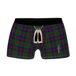 ScotsTee Shop Scottish Robertson Struan Clan Highland Kilt Sporran Tartan Boxer Briefs