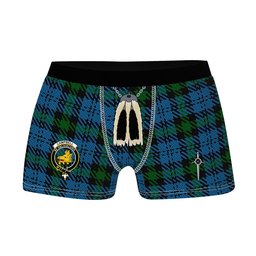 ScotsTee Shop Scottish Campbell of Glenlyon Clan Crest Highland Kilt Sporran Tartan Boxer Briefs