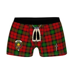 ScotsTee Shop Scottish Kerr Clan Crest Highland Kilt Sporran Tartan Boxer Briefs