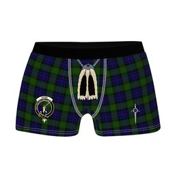 ScotsTee Shop Scottish Gunn Clan Crest Highland Kilt Sporran Tartan Boxer Briefs