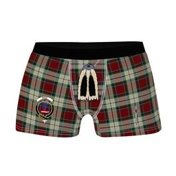 ScotsTee Shop Scottish Rose White Dress Clan Crest Highland Kilt Sporran Tartan Boxer Briefs