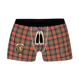 ScotsTee Shop Scottish Stewart Royal Ancient Clan Crest Highland Kilt Sporran Tartan Boxer Briefs