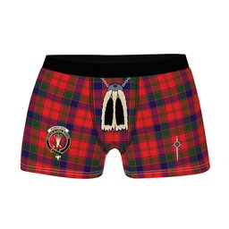 ScotsTee Shop Scottish Robertson Modern Clan Crest Highland Kilt Sporran Tartan Boxer Briefs