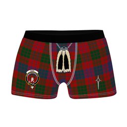ScotsTee Shop Scottish Ross Clan Crest Highland Kilt Sporran Tartan Boxer Briefs
