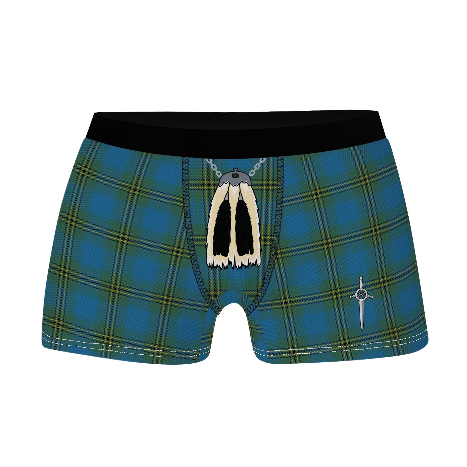 ScotsTee Shop Scottish Oliver Hunting Clan Highland Kilt Sporran Tartan Boxer Briefs