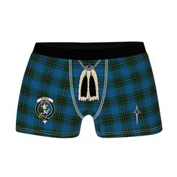 ScotsTee Shop Scottish Murray of Elibank Clan Crest Highland Kilt Sporran Tartan Boxer Briefs