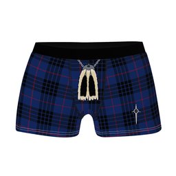 ScotsTee Shop Scottish McCoy Blue Clan Highland Kilt Sporran Tartan Boxer Briefs