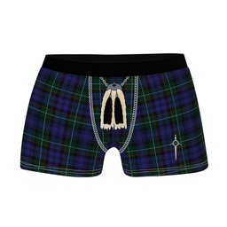 ScotsTee Shop Scottish Semple Clan Highland Kilt Sporran Tartan Boxer Briefs