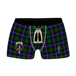 ScotsTee Shop Scottish Russell SC Clan Crest Highland Kilt Sporran Tartan Boxer Briefs
