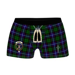 ScotsTee Shop Scottish Russell SC Clan Crest Highland Kilt Sporran Tartan Boxer Briefs