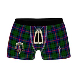ScotsTee Shop Scottish Morrison Modern Clan Crest Highland Kilt Sporran Tartan Boxer Briefs