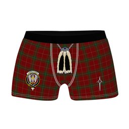 ScotsTee Shop Scottish Carruthers Clan Crest Highland Kilt Sporran Tartan Boxer Briefs