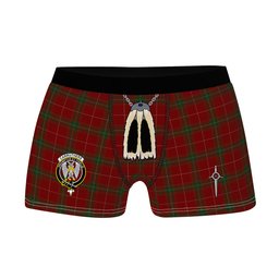 ScotsTee Shop Scottish Carruthers Clan Crest Highland Kilt Sporran Tartan Boxer Briefs